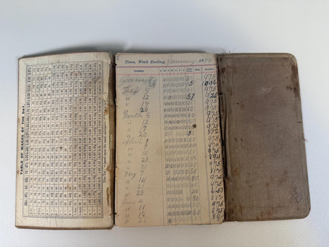 Weekly Time Book 1878