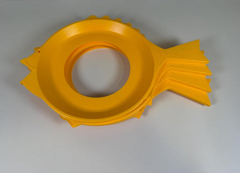 Vintage Yellow Fish Picnic Plate Holders