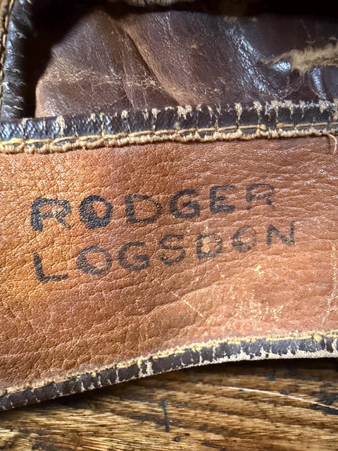 Vintage Vince DiMaggio Baseball Glove | Leather Split Finger Mitt 1940s