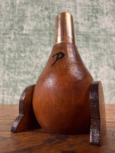 Vintage Walnut Dog Stacking Salt & Pepper Shakers