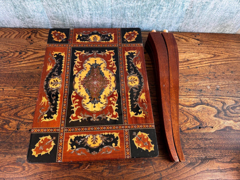 Vintage Italian Inlaid Music Box Table – Marquetry Side Table – Isola di Capri