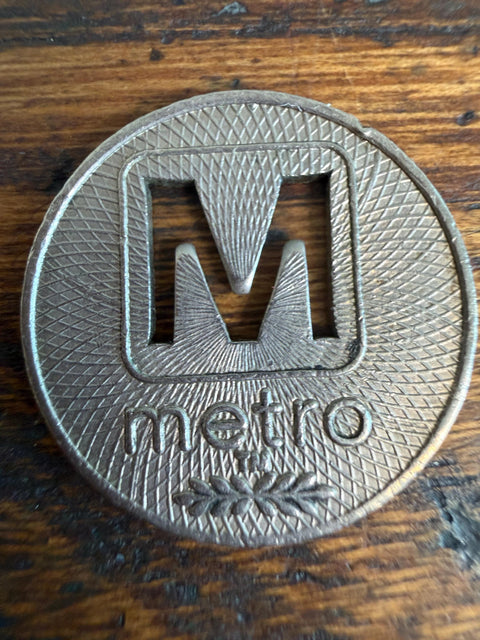 Set of 5 Vintage Washington DC 1973 Metrobus Transit Tokens