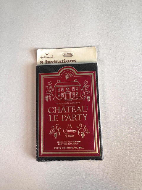 Hallmark Chateau Le Party Vintage Invitations - Set of 3 Packs, 24 Total