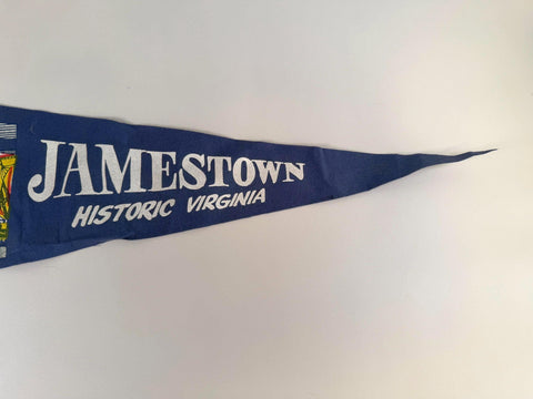 Jamestown Historic Virginia Vintage Travel Pennant