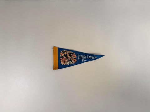 Vintage Luray Caverns VA Felt Souvenir Pennant
