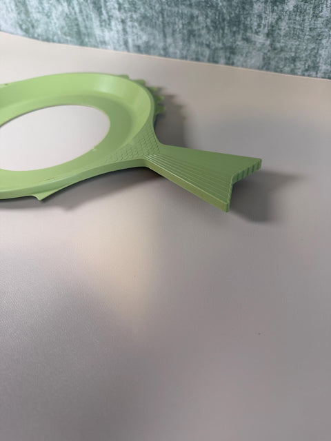 Vintage Sage Green Fish Picnic Plate Holders