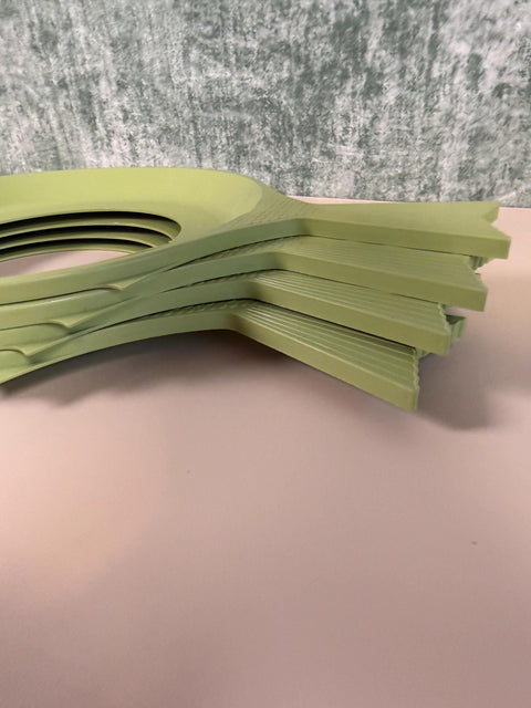 Vintage Sage Green Fish Picnic Plate Holders