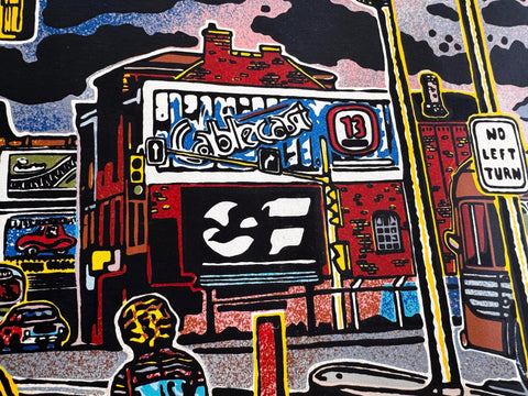 1977 Clark McDougall Screenprint Exhibition Poster – London Art Gallery