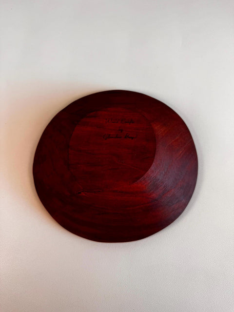 Hand Carved Cherry Bowl by Glendon Boyd