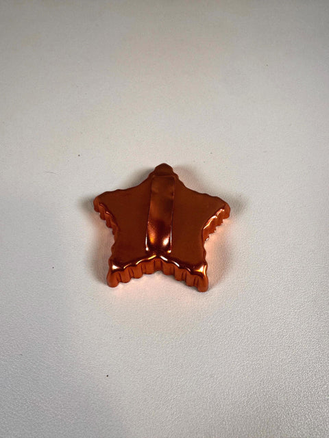 Set of 4 Copper Cookie Cutters with Handles - Heart, Star, Round, and Flower Shapes