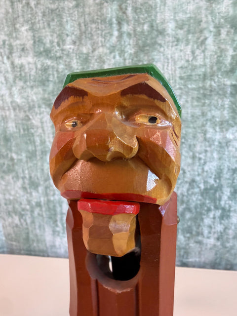 Vintage Hand Carved Folk Art Wooden Nutcracker