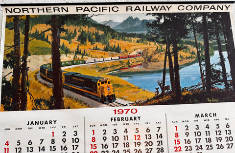 Northern Pacific 1970 Wall Calendar by LPIU