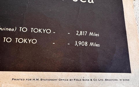 The War Against Japan | 1944 British Propaganda Map
