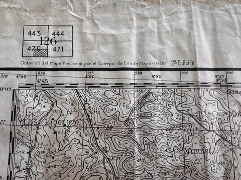 Gandesa 1938 Military Topographic Map of Spain