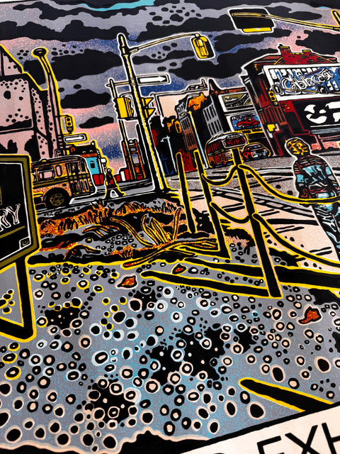 1977 Clark McDougall Screenprint Exhibition Poster – London Art Gallery