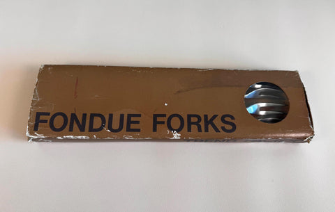 Set of 4 Fondue Forks with Wooden Handles by Trend Pacific