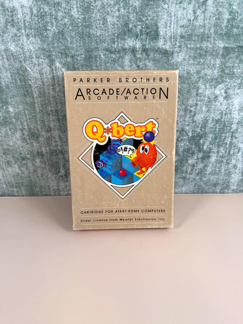 Q*bert Cartridge for Atari Home Computers by Parker Brothers