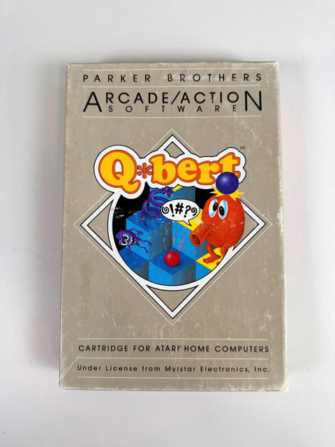 Q*bert Cartridge for Atari Home Computers by Parker Brothers
