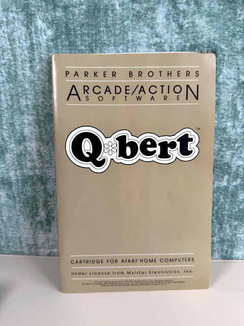 Q*bert Cartridge for Atari Home Computers by Parker Brothers