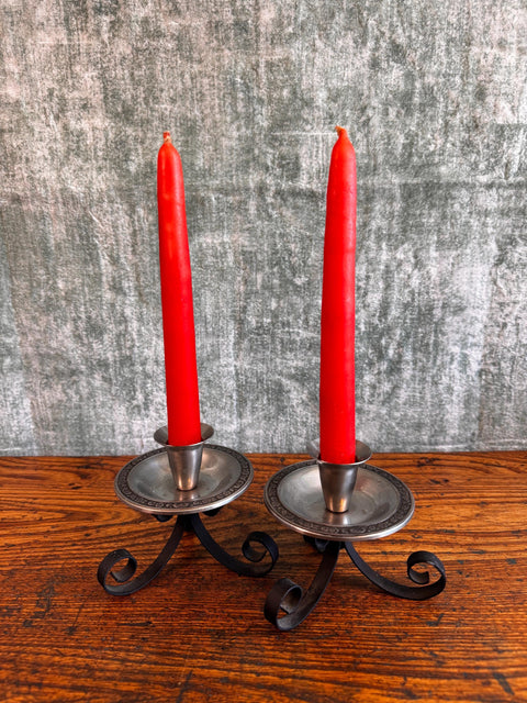 Oneida Custom Stainless Steel Double Candle Holders