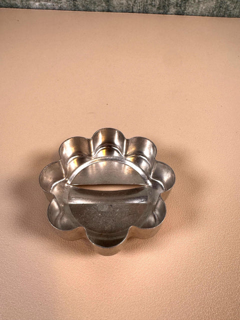 Set of 5 Vintage Aluminum Cookie Cutters with Handles