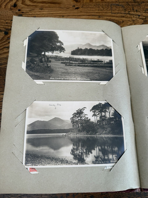 Vintage Postcard Album 37 UK Scenic Postcards Richmond Keswick Lake District