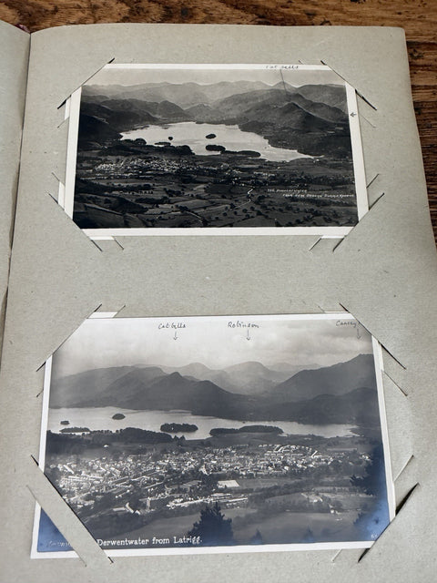 Vintage Postcard Album 37 UK Scenic Postcards Richmond Keswick Lake District