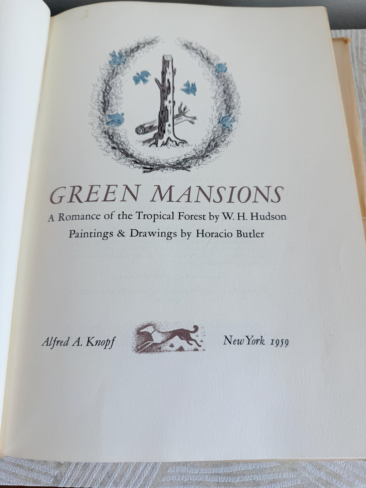 Green Mansions by W. H. Hudson | Illustrated 1959 Hardcover