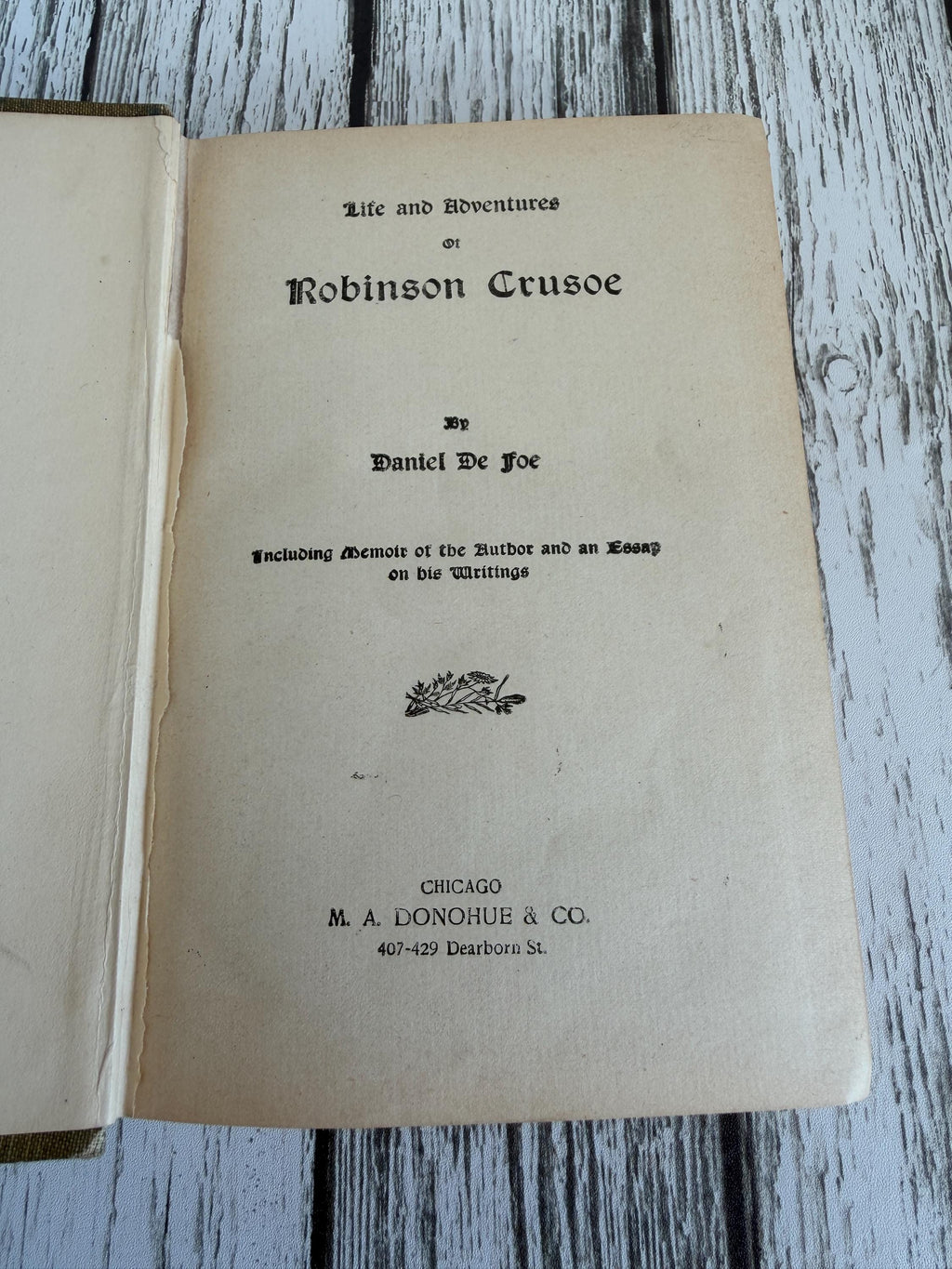 Robinson Crusoe by Daniel Defoe | 1922 Hardcover