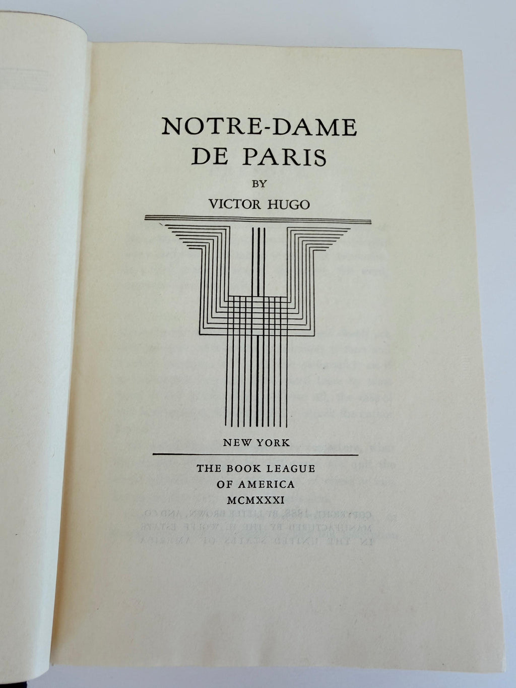 Notre-Dame de Paris by Victor Hugo | 1931 Hardcover