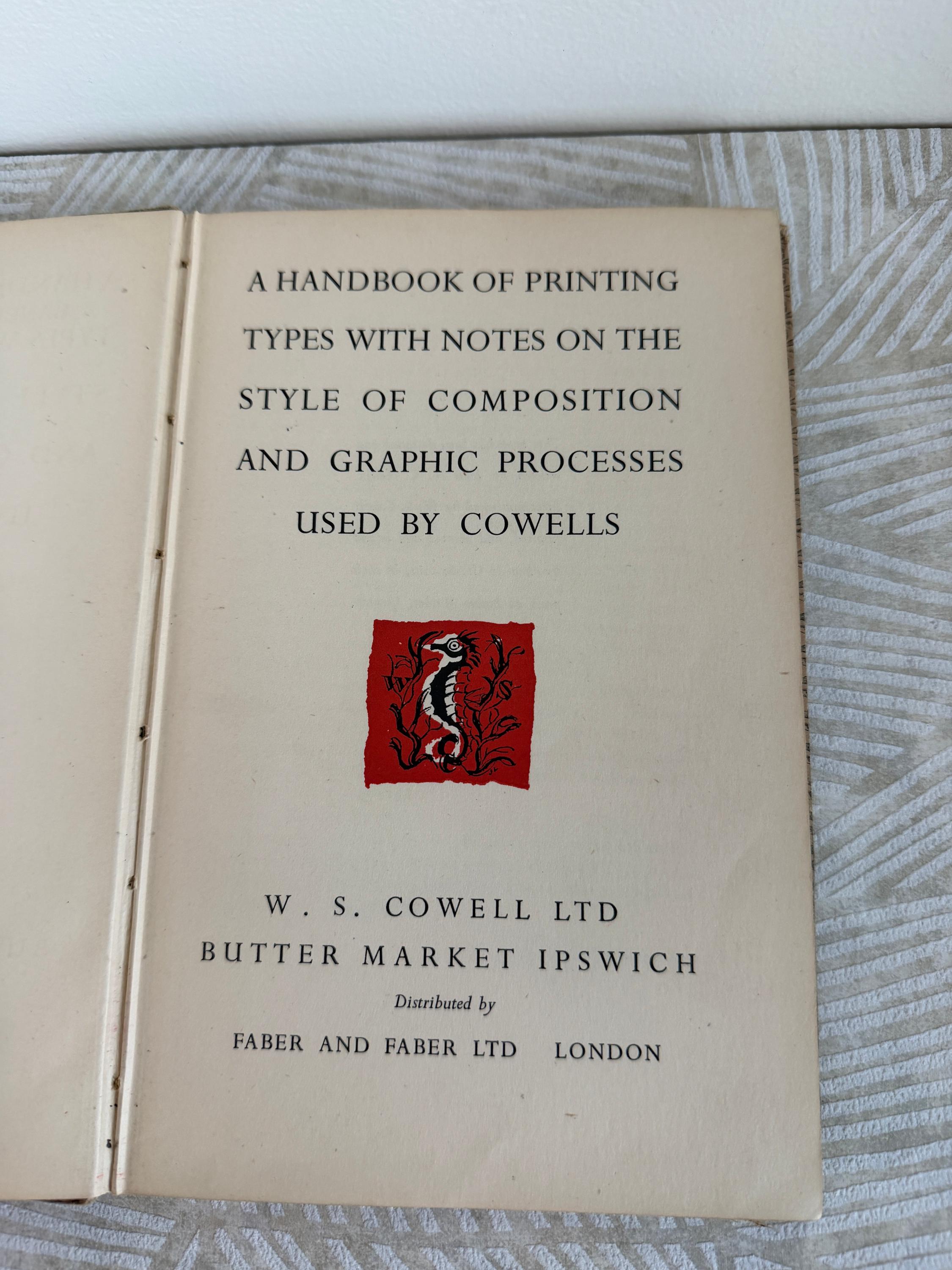 Handbook of Printing Types | 1947 Edition Hardcover