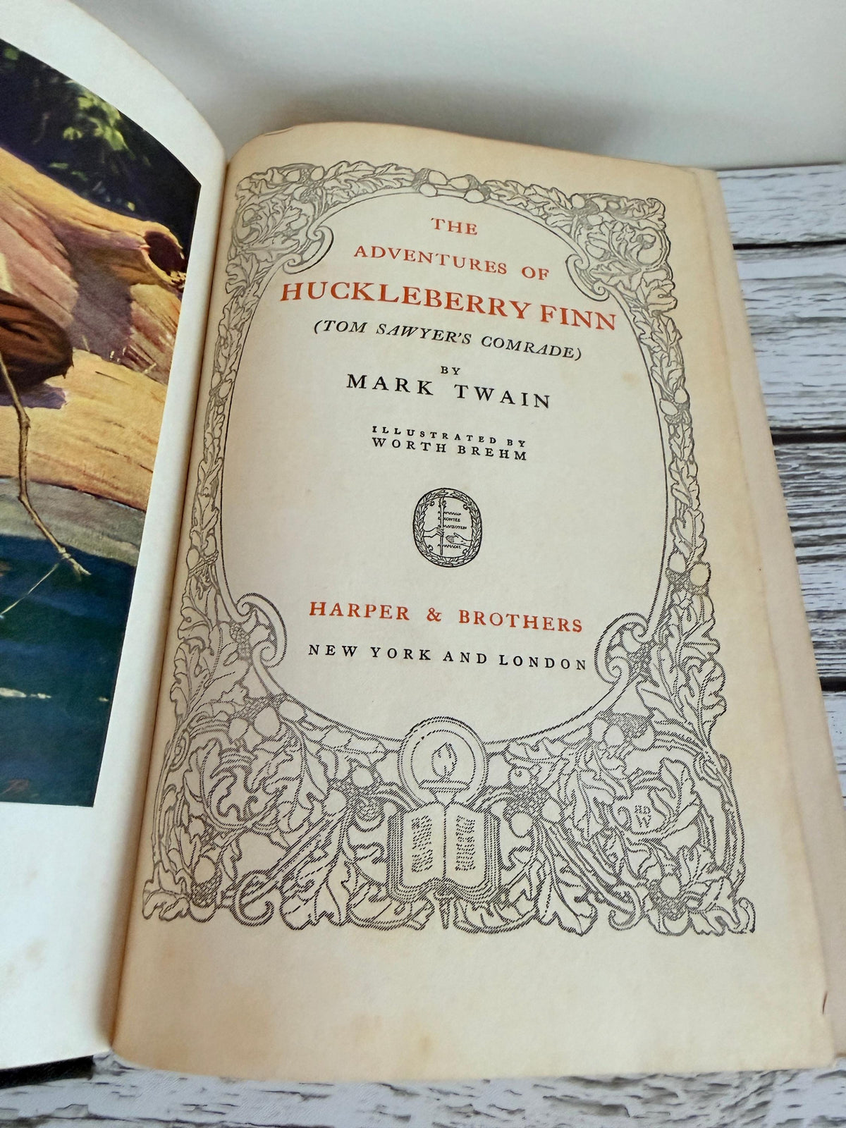 Adventures of Huckleberry Finn by Mark Twain | 1923 Hardcover