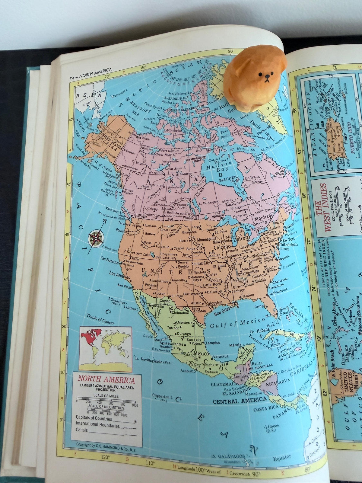 Hammond World Atlas | 1960 Hardcover