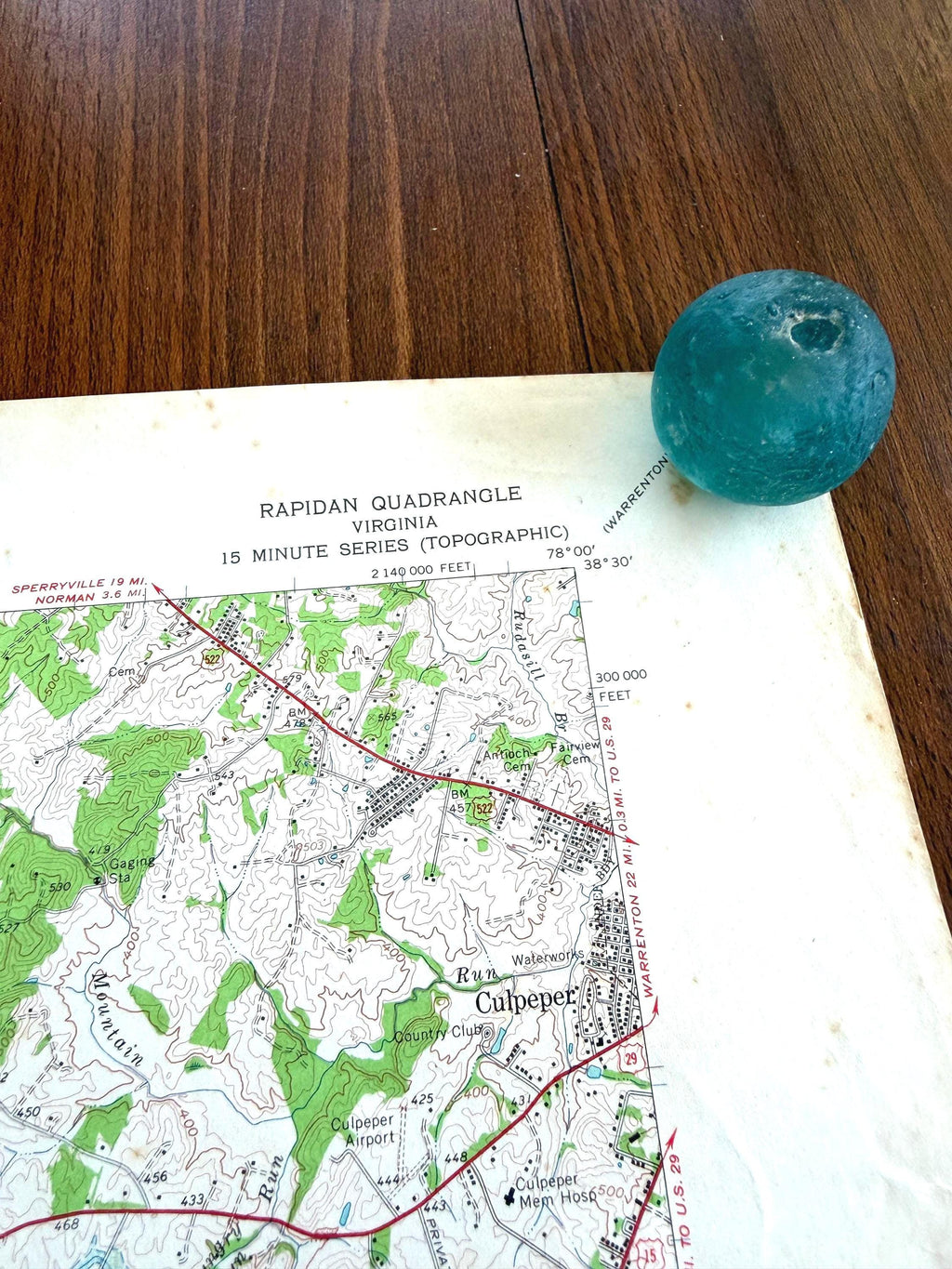 Rapidan, Virginia – USGS Quadrangle Map | 1961