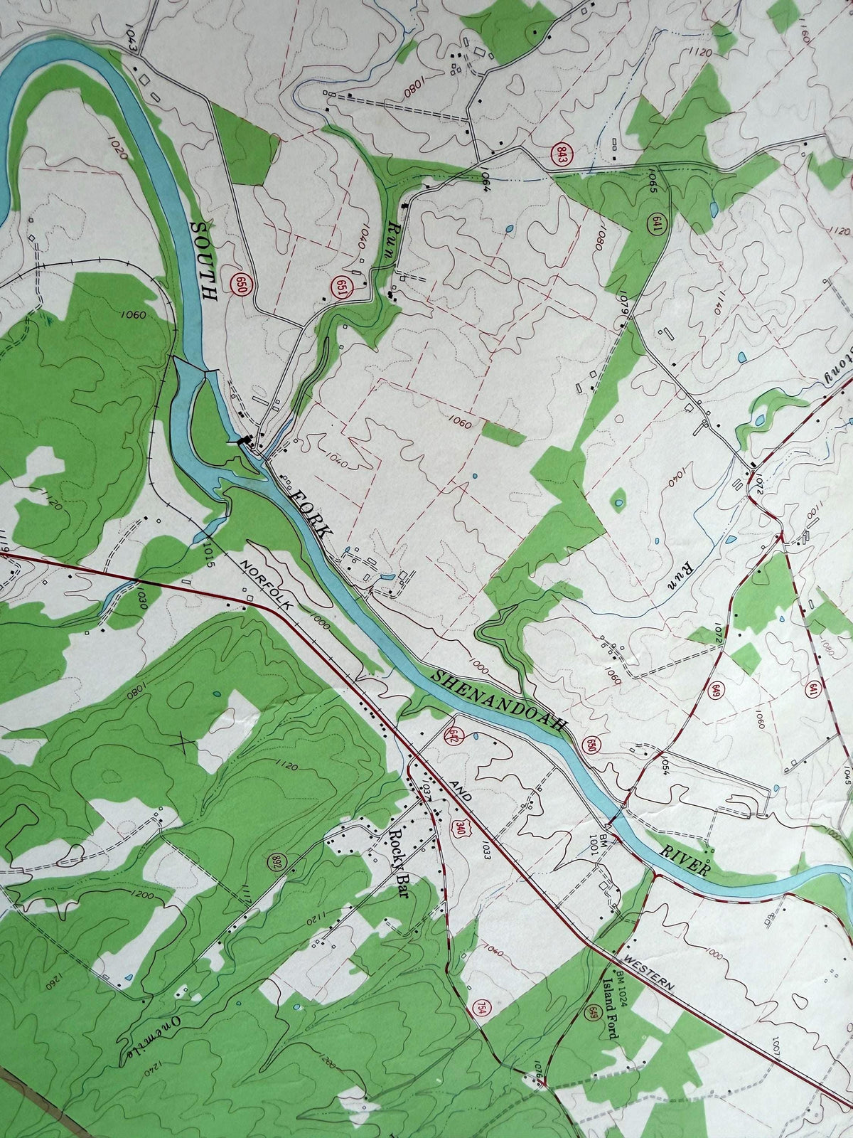 Vintage McGaheysville Virginia Topographic Map 1965 | USGS Quadrangle
