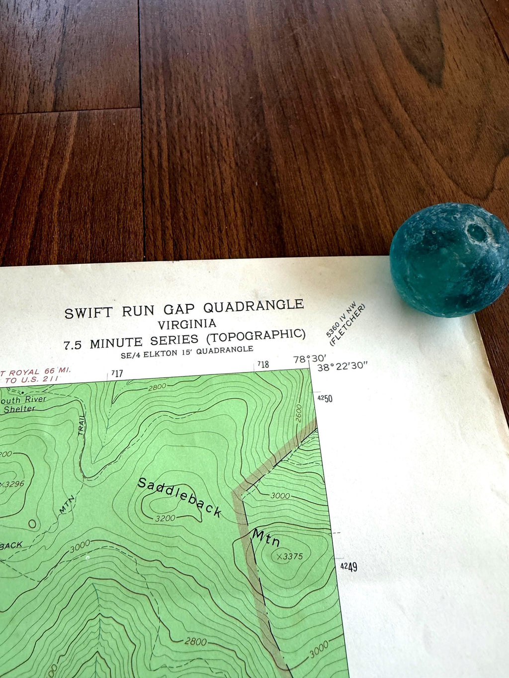 Swift Run Gap, Virginia – USGS Quadrangle Map | 1965
