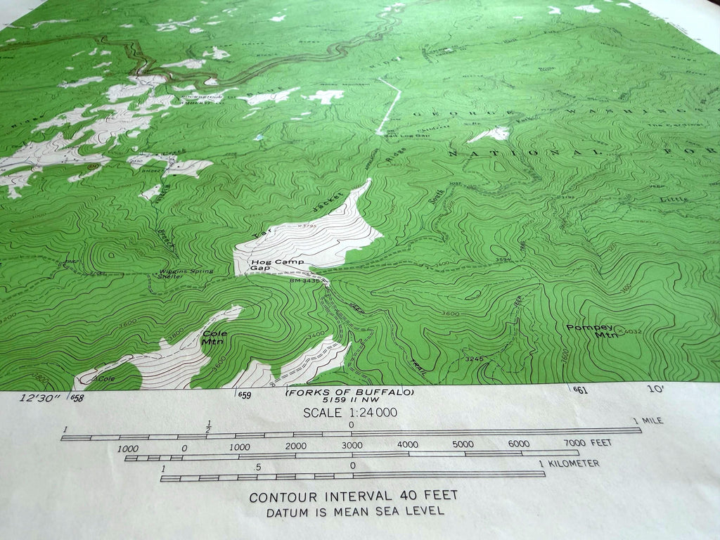 Montebello, Virginia – USGS Quadrangle Map | 1965