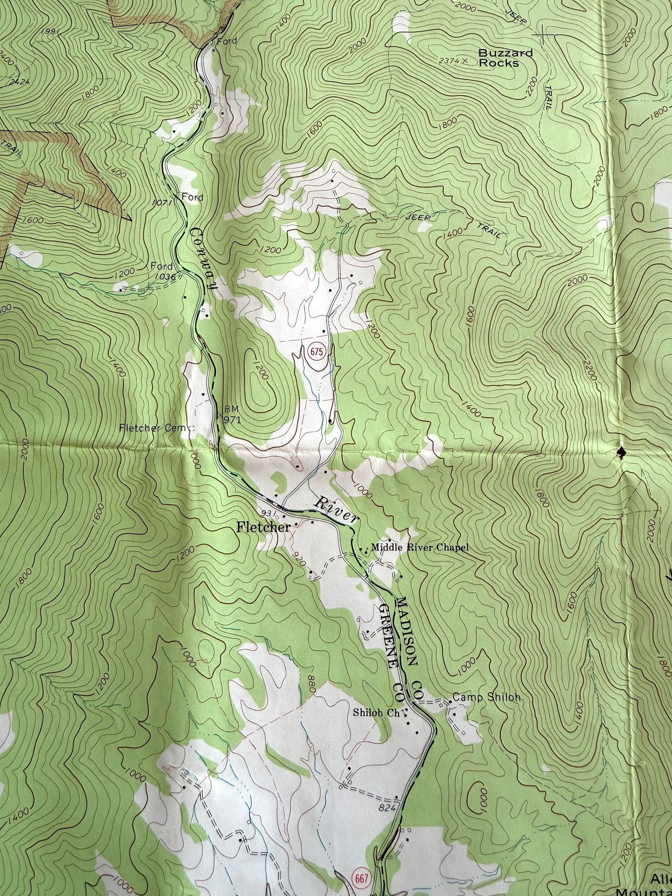 Fletcher, Virginia – USGS Quadrangle Map | 1965