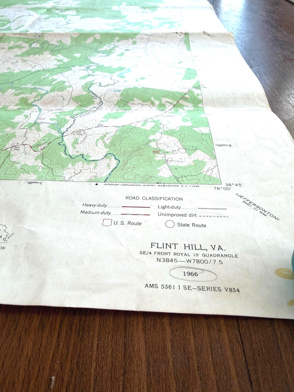Flint Hill, Virginia – USGS Quadrangle Map | 1966