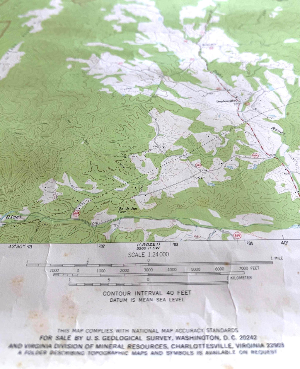 Browns Cove, Virginia – USGS Quadrangle Map | 1965