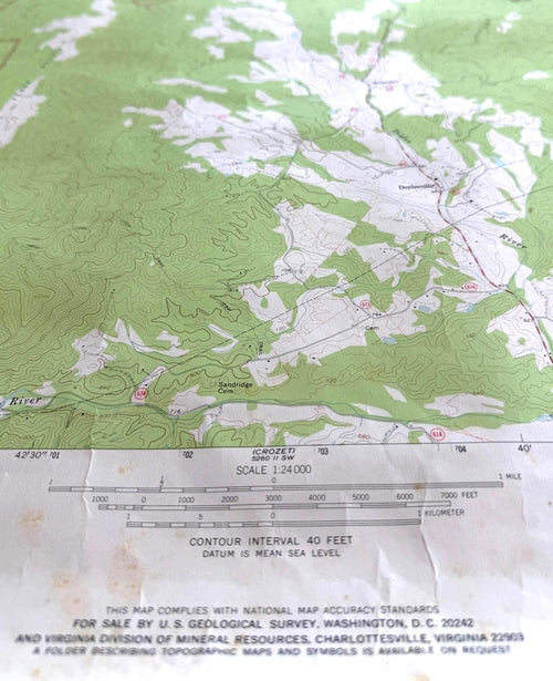 Browns Cove, Virginia – USGS Quadrangle Map | 1965