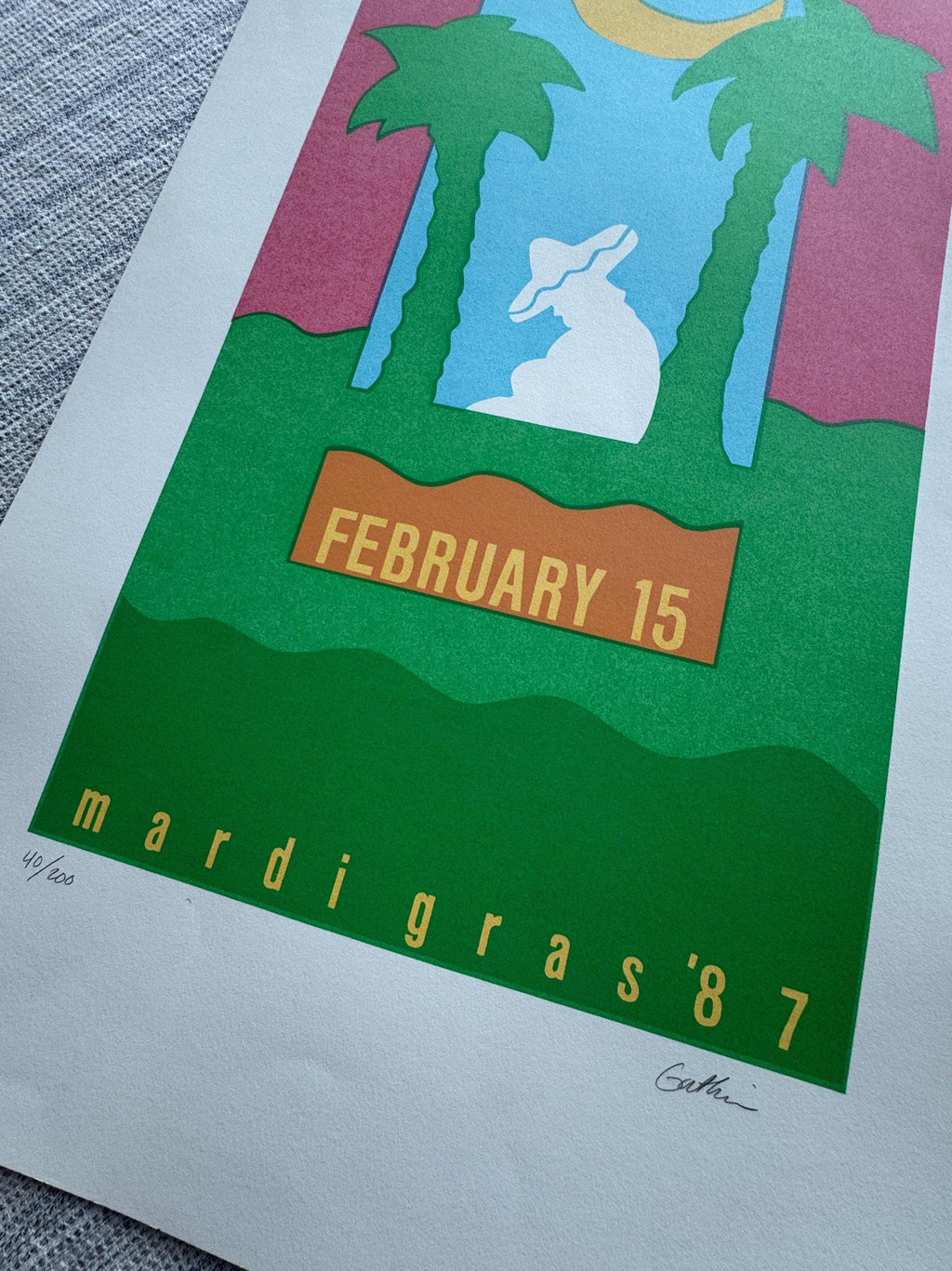 Celestial Knights - 1987 Jazz Fest - Robert Guthrie | Silkscreen (40/200)