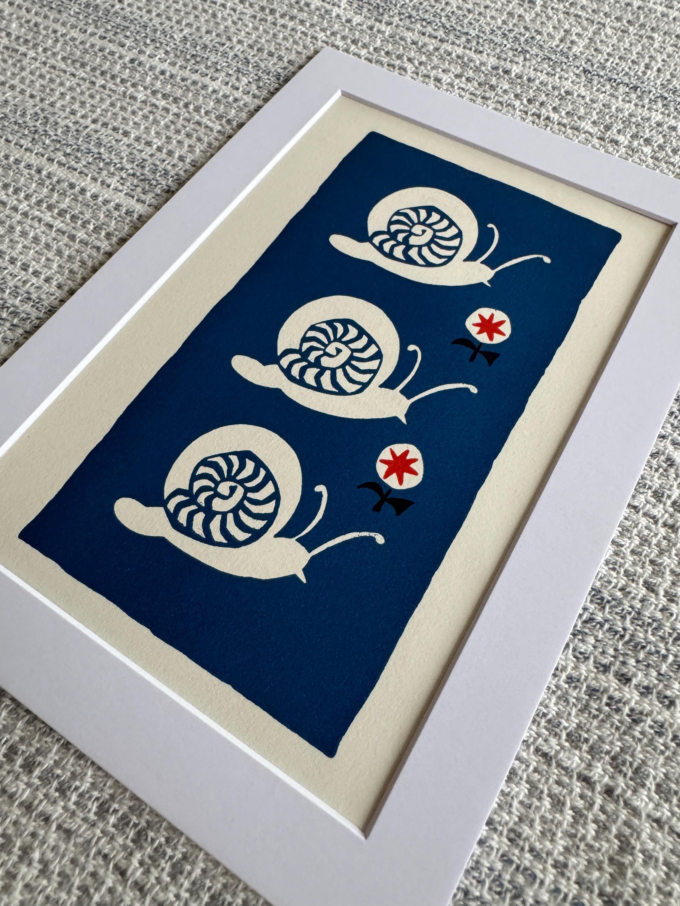 Simple French Cookery Book Plate Print 1958 – Snails