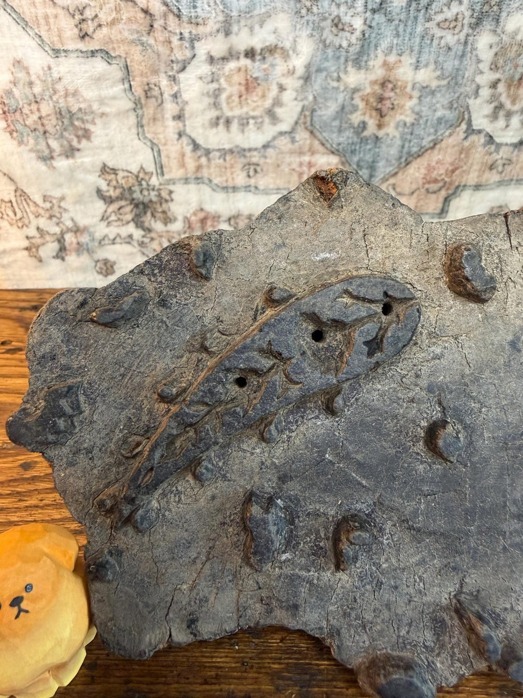 Single Paisley Vintage Hand-Carved Textile Printing Block