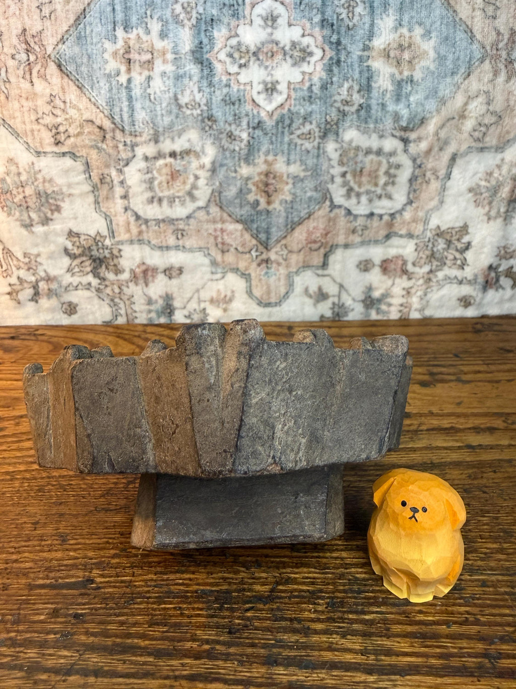 Petal Cluster Vintage Hand-Carved Textile Printing Block