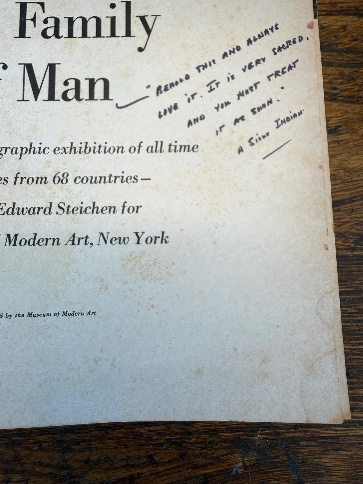 The Family of Man by Carl Sandburg | Softcover