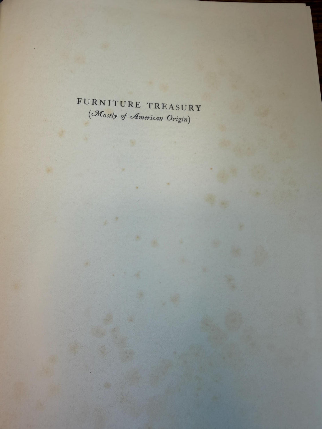 Furniture Treasury by Wallace Nutting | 1948 Two Volume Set