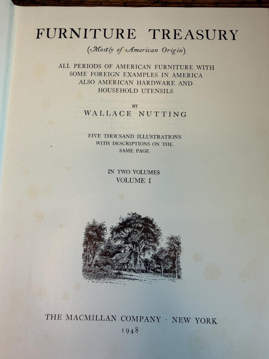 Furniture Treasury by Wallace Nutting | 1948 Two Volume Set