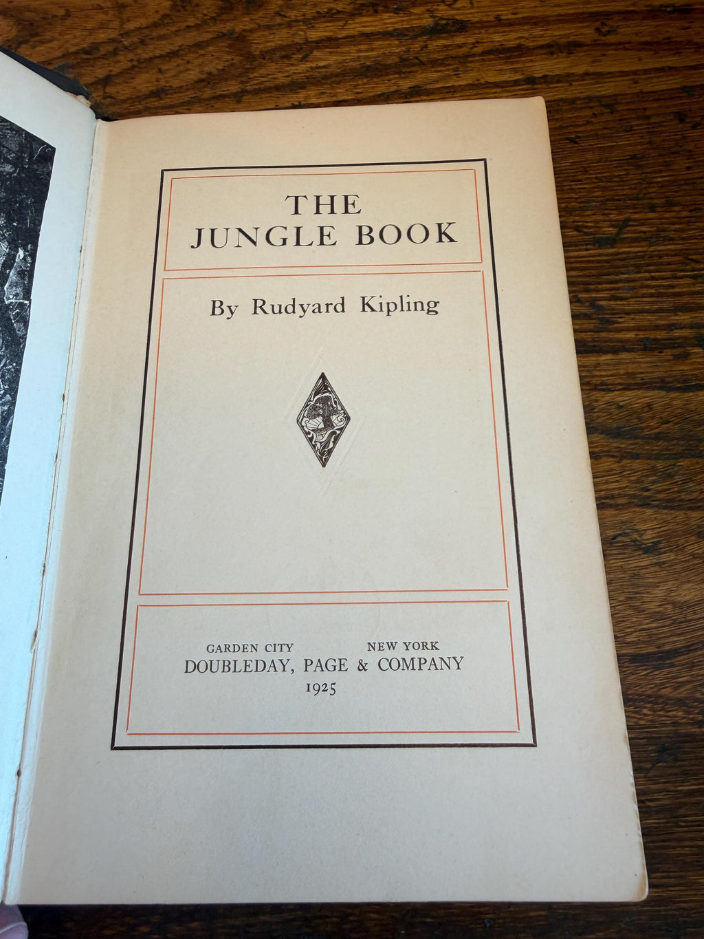The Jungle Book by Rudyard Kipling | 1925 Hardcover