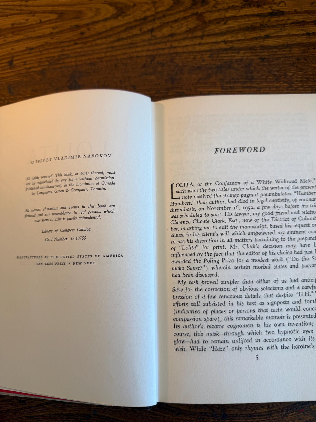 Lolita by Vladimir Nabokov | 1950 Hardcover